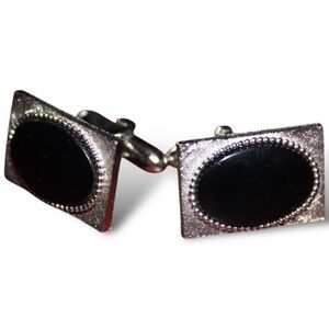 Onyx cuff links